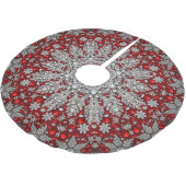 Rooddecoratieve boomrok kerstboom rok (Gekanteld)