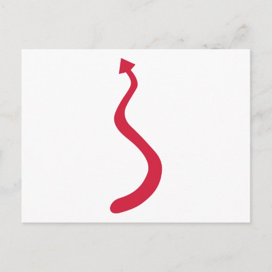 Roodduivel Briefkaart (Voorkant)