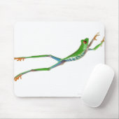 Roodeogboomkikker springt muismat (Met muis)