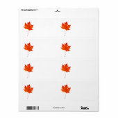 Roodesdoornblad Etiket (Full Sheet)