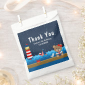 Roodfeest van het Beer van het meisje Nautical Gir Bedankzakje (Geknipt)