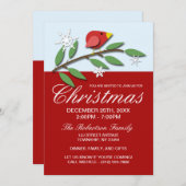 Roodfeestdag kerstfeestdagen kaart (Voorkant / Achterkant)