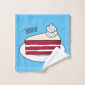 Roodfluwelen cartoon bad handdoek (Wasdoekje)