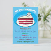 Roodfluwelen cartoon kaart (Staand voorkant)