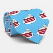 Roodfluwelen cartoon stropdas (Opgerold)