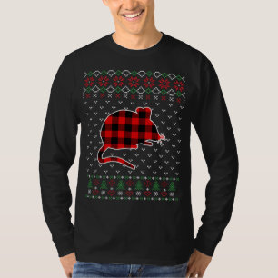 Roodgegiste dieren met een lomp van zalig kerstfee t-shirt
