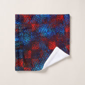 Roodgekrabd en koninklijk blauw bad handdoek (Wasdoekje)
