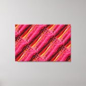 roodgele Maui-golven patroon Canvas Afdruk (Voorkant)