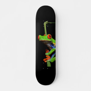 Roodgeverfde boomkikker skateboard