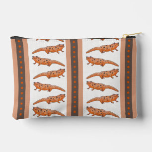 Roodgevlekte Newt Stripe Zipper Pouch Etui
