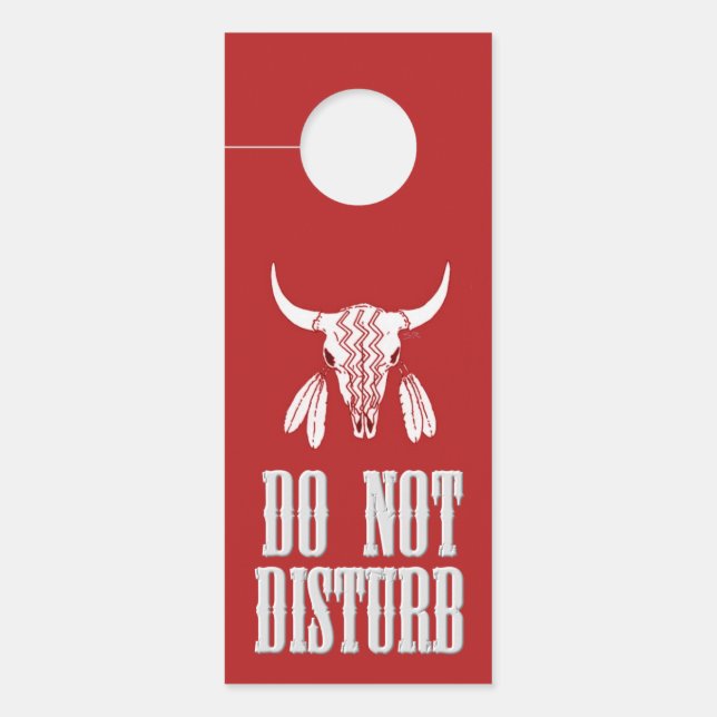 Roodghost Dance Buffalo deur hanger 2 zijkanten (Voorkant)