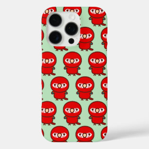 Roodgroene ara iPhone 16 pro hoesje