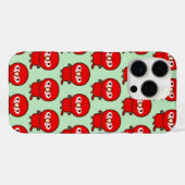 Roodgroene ara Case-Mate iPhone case (Achterkant (horizontaal))
