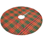 Roodgroene boomrok fleece kerstboom rok (Gekanteld)