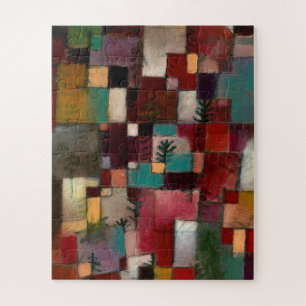 Roodgroene en violet-gele ritmes, Paul Klee Art Legpuzzel
