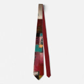 Roodgroene en violet-gele ritmes, Paul Klee Art Stropdas (Voorkant)