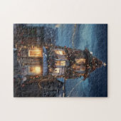 Roodhals Kerstmis Legpuzzel (Horizontaal)