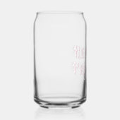 Roodhals Prinses Fancy Tekst Roze Blikvorm Glas (Rechts)