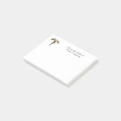 Roodharig Steampunk Drakenmeisje Post-it® Notes (Schuin)