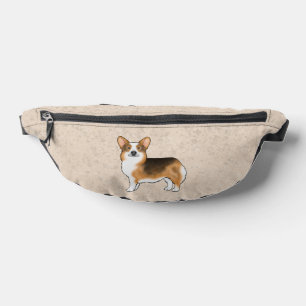 Roodharige driekleurige Pembroke Welsh Corgi hond Heuptasje