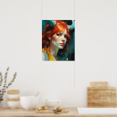 Roodharige godin poster (Keuken)