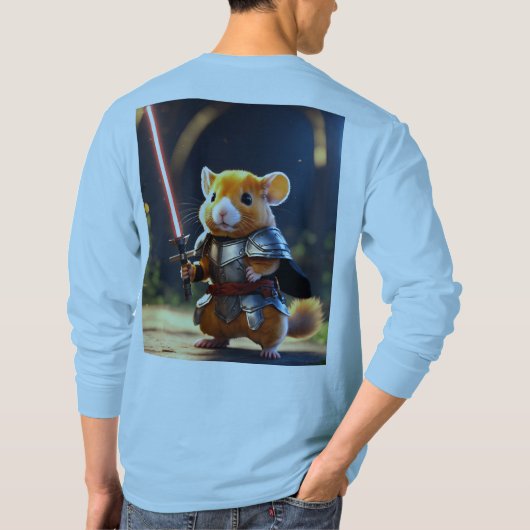 Roodharige hamster zwaardvechter: onwerkelijke 3D- T-shirt (Achterkant)