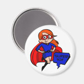 roodharige super mama magneet (Voorkant / Achterkant)