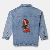 Roodharige Vrouw Tattoos Denim Jacket (Achterkant)