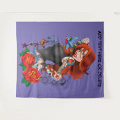 Roodharige Vrouw Tattoos Wandkleed (Voorkant (horizontaal))