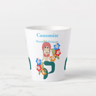 Roodharige Zeemeermin Prinses Thunder_Cove Latte Mok