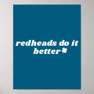 Roodharigen doen het beter st patrick's day voorra poster