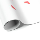 Roodharten overal cadeaupapier (Rol Hoek)