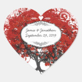 Roodhartsriet Hart Sticker (Voorkant)