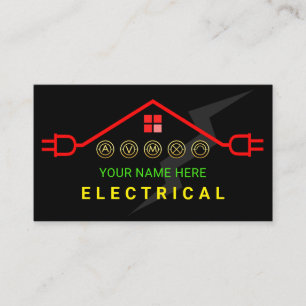 Roodhete Elektrisch Circuit Dak Visitekaartje