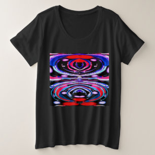 Roodhete zomerdagen trendy mode grote maat t-shirt
