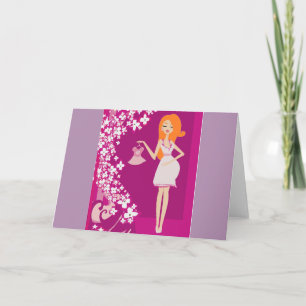 roodhoofdzwangere vrouw aankondiging