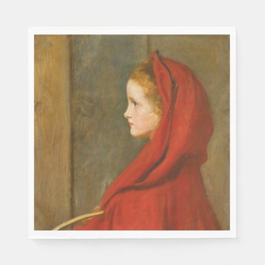 Roodkapje (door John Everett Millais) Servet (Voorkant)