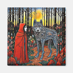 Roodkapje ontmoet de wolf magneet