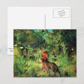 Roodkapje, schilderij briefkaart (Voorkant / Achterkant)