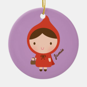 Roodkapje Sprookje voor Meisjes Keramisch Ornament