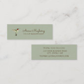 Roodkeelvogel Mini Visitekaartje (Voorkant / Achterkant)