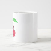 Roodkersen glimlachen extra grote mok (Voorkant)