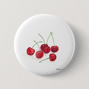 Roodkersen Ronde Button 5,7 Cm