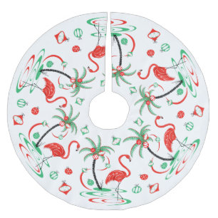 Roodkerst Flamingo Baubles boomrok Kerstboom Rok