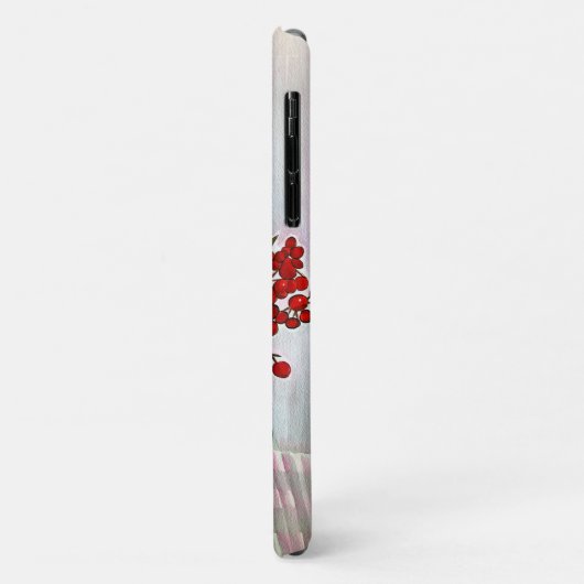 Roodkerstaven waterverf fijne kunst Case-Mate iPhone case (Achterkant/links)