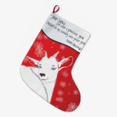 Roodkerstgeit - Beste kerstman, ik ben goed gewees Grote Kerstsok (Voorkant (Hangend))