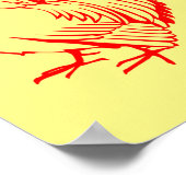 roodkippen rode kippen poster (Hoek)