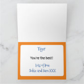 Roodkopgember katten op rood haar verjaardag kaart (Binnen)