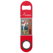 roodkopige zeemeermin op het eiland coney speed flessenopener (Voorkant)