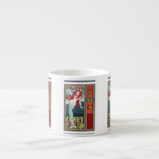 roodkopige zeemeerminnen espresso kop (Voorkant)